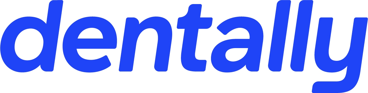 Dentally Wordmark in Blue 4x